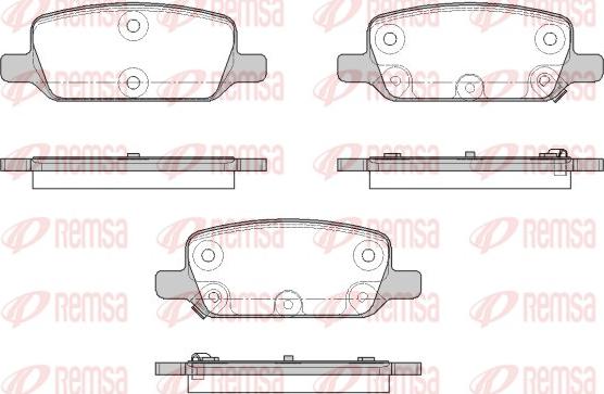 Remsa 1917.02 - Гальмівні колодки, дискові гальма autozip.com.ua
