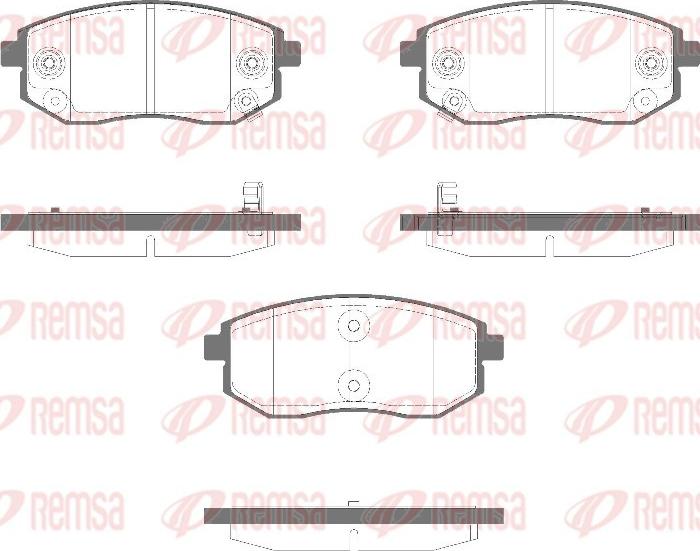 Remsa 1981.02 - Гальмівні колодки, дискові гальма autozip.com.ua