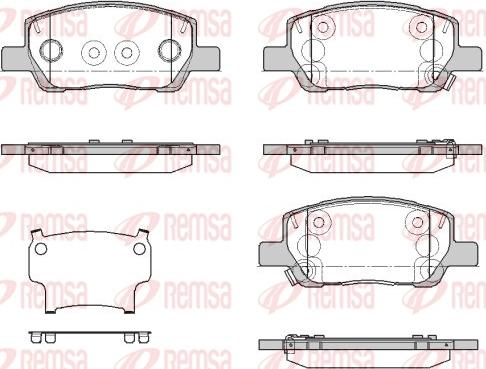 Remsa 1974.02 - Гальмівні колодки, дискові гальма autozip.com.ua