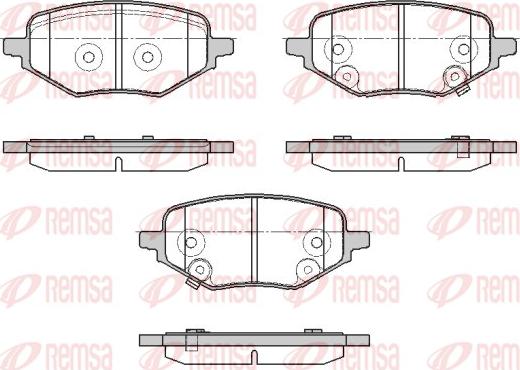 Remsa 1978.02 - Гальмівні колодки, дискові гальма autozip.com.ua