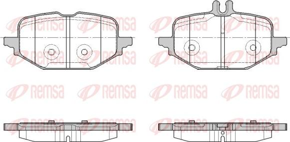 Remsa 1972.00 - Гальмівні колодки, дискові гальма autozip.com.ua