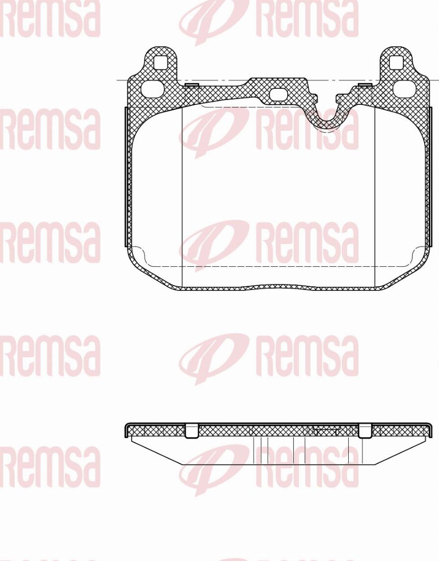 Remsa 1491.20 - Гальмівні колодки, дискові гальма autozip.com.ua