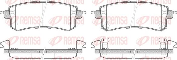 Remsa 1447.02 - Гальмівні колодки, дискові гальма autozip.com.ua