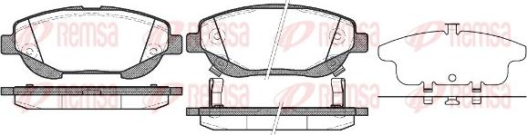 Remsa 1453.02 - Гальмівні колодки, дискові гальма autozip.com.ua