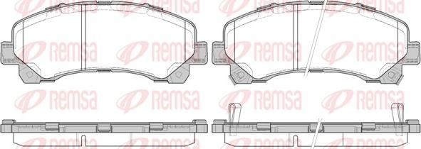 Remsa 1407.00 - Гальмівні колодки, дискові гальма autozip.com.ua