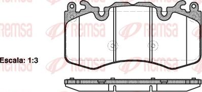 Remsa 1410.00 - Гальмівні колодки, дискові гальма autozip.com.ua