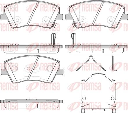 Remsa 1412.04 - Гальмівні колодки, дискові гальма autozip.com.ua