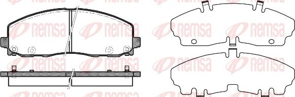 Remsa 1484.04 - Гальмівні колодки, дискові гальма autozip.com.ua