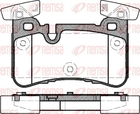 Remsa 1429.00 - Гальмівні колодки, дискові гальма autozip.com.ua