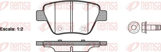 Remsa 1420.00 - Гальмівні колодки, дискові гальма autozip.com.ua