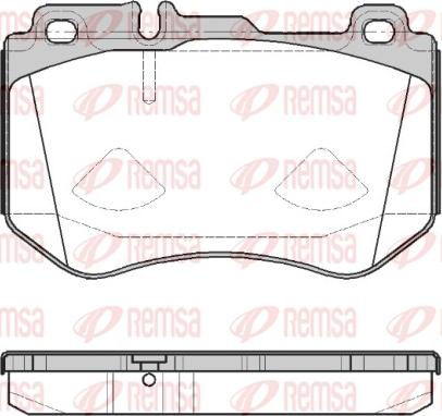 Remsa 1591.00 - Гальмівні колодки, дискові гальма autozip.com.ua