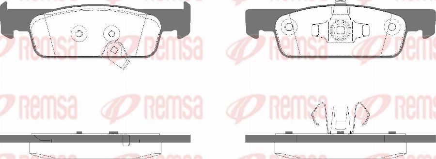 Remsa 1540.02 - Гальмівні колодки, дискові гальма autozip.com.ua