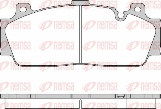 Remsa 1543.10 - Гальмівні колодки, дискові гальма autozip.com.ua