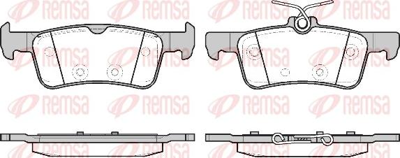 Remsa 1563.20 - Гальмівні колодки, дискові гальма autozip.com.ua