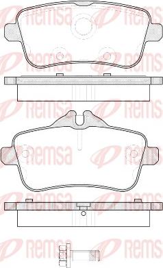 Remsa 1503.00 - Гальмівні колодки, дискові гальма autozip.com.ua