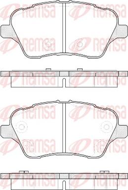 Remsa 1514.00 - Гальмівні колодки, дискові гальма autozip.com.ua