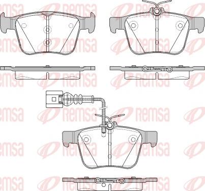 Remsa 1516.11 - Гальмівні колодки, дискові гальма autozip.com.ua