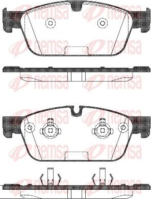 Remsa 1511.00 - Гальмівні колодки, дискові гальма autozip.com.ua
