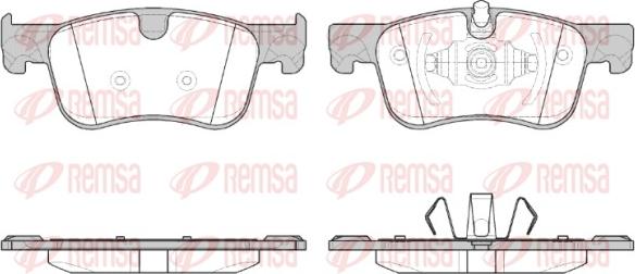 Remsa 1580.00 - Гальмівні колодки, дискові гальма autozip.com.ua