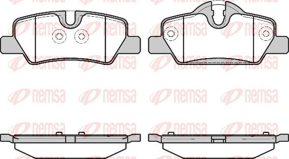 Remsa 1600.00 - Гальмівні колодки, дискові гальма autozip.com.ua