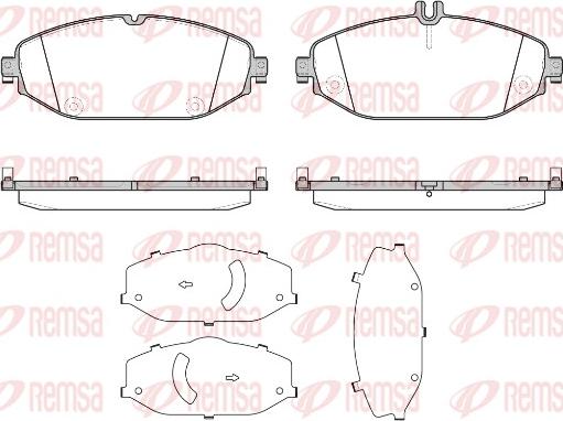 Remsa 1618.00 - Гальмівні колодки, дискові гальма autozip.com.ua