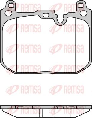 Remsa 1680.00 - Гальмівні колодки, дискові гальма autozip.com.ua