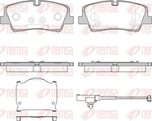 Remsa 1687.10 - Гальмівні колодки, дискові гальма autozip.com.ua