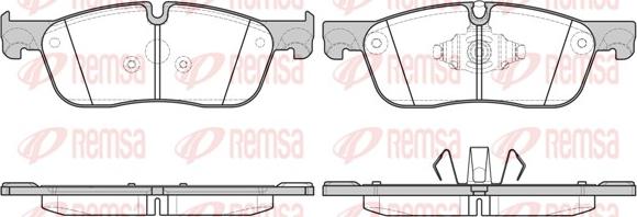 Remsa 1633.10 - Гальмівні колодки, дискові гальма autozip.com.ua