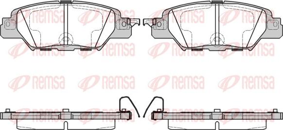 Remsa 1677.00 - Гальмівні колодки, дискові гальма autozip.com.ua