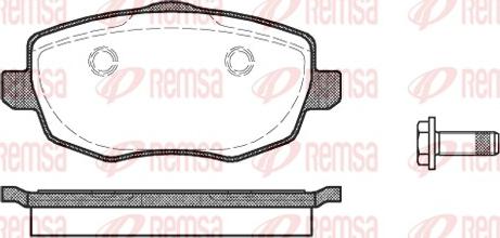 Remsa 1099.00 - Гальмівні колодки, дискові гальма autozip.com.ua