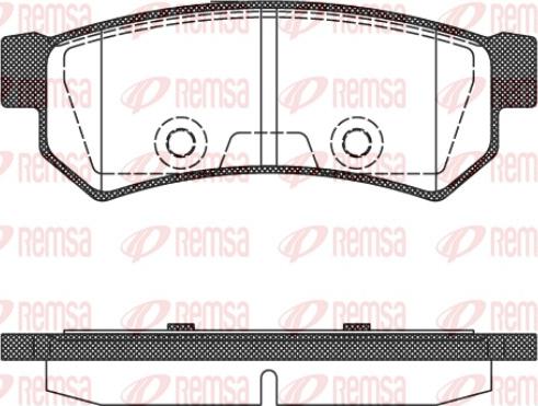 Remsa 1048.10 - Гальмівні колодки, дискові гальма autozip.com.ua