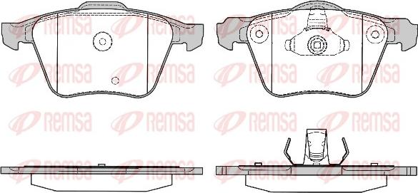 Remsa 1043.10 - Гальмівні колодки, дискові гальма autozip.com.ua