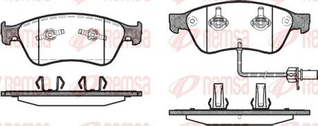 Remsa 1056.02 - Гальмівні колодки, дискові гальма autozip.com.ua