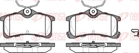 Remsa 1050.02 - Гальмівні колодки, дискові гальма autozip.com.ua