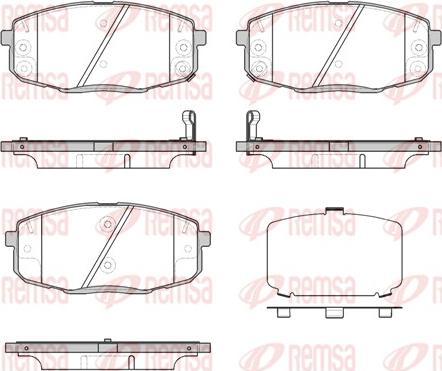 Remsa 1038.12 - Гальмівні колодки, дискові гальма autozip.com.ua