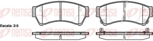 Remsa 1196.02 - Гальмівні колодки, дискові гальма autozip.com.ua