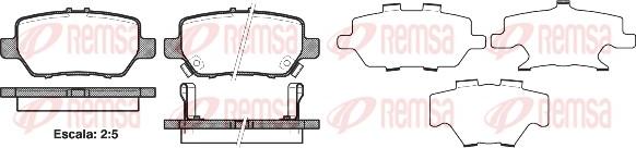 Remsa 1168.02 - Гальмівні колодки, дискові гальма autozip.com.ua