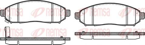 Remsa 1162.01 - Гальмівні колодки, дискові гальма autozip.com.ua