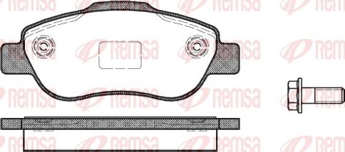 Remsa 1100.00 - Гальмівні колодки, дискові гальма autozip.com.ua