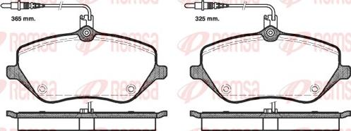 Remsa 1101.04 - Гальмівні колодки, дискові гальма autozip.com.ua