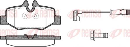 Remsa 1110.02 - Гальмівні колодки, дискові гальма autozip.com.ua