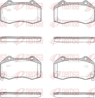 Remsa 1113.02 - Гальмівні колодки, дискові гальма autozip.com.ua