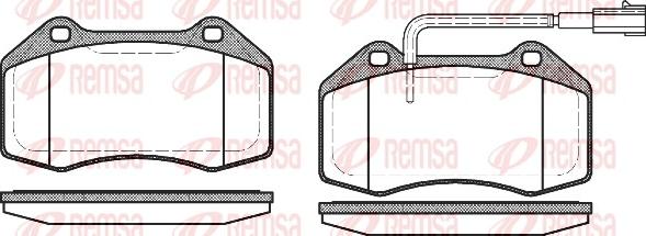 Remsa 1113.12 - Гальмівні колодки, дискові гальма autozip.com.ua