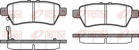 Remsa 1188.01 - Гальмівні колодки, дискові гальма autozip.com.ua