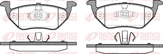 Remsa 1125.00 - Гальмівні колодки, дискові гальма autozip.com.ua