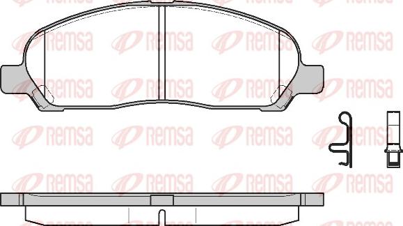 Remsa 1120.02 - Гальмівні колодки, дискові гальма autozip.com.ua