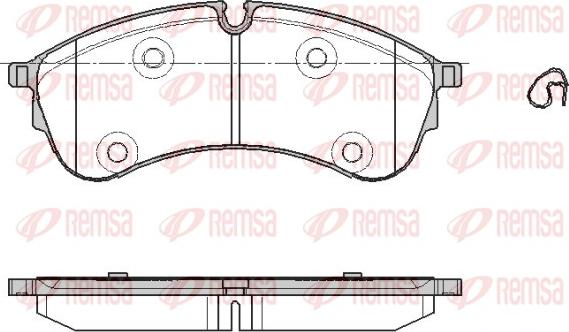 Remsa 1847.00 - Гальмівні колодки, дискові гальма autozip.com.ua