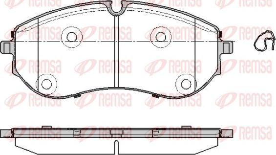 Remsa 1857.00 - Гальмівні колодки, дискові гальма autozip.com.ua