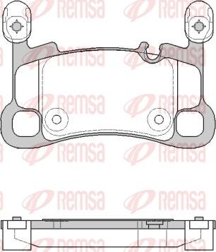 Remsa 1864.00 - Гальмівні колодки, дискові гальма autozip.com.ua