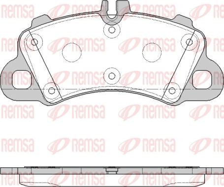 Remsa 1862.00 - Гальмівні колодки, дискові гальма autozip.com.ua